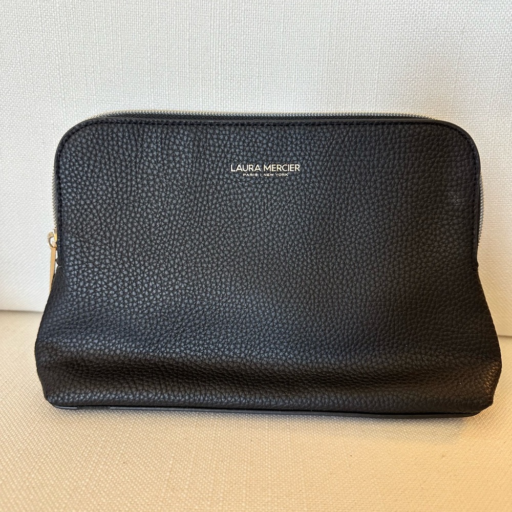 Laura Mercier Black Cosmetic Bag Clutch